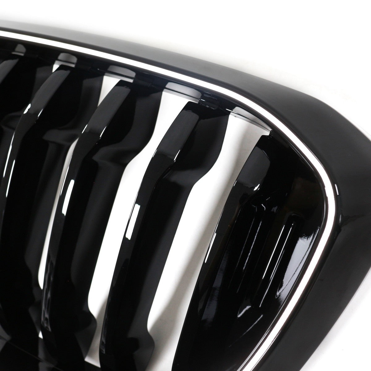 LED Einzelstreben Hochglanz Schwarz Grill passend für BMW X3 G01 2018-2021
