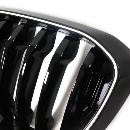 LED Einzelstreben Hochglanz Schwarz Grill passend für BMW X3 G01 2018-2021