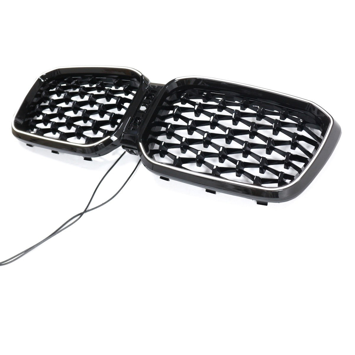 LED Diamant Hochglanz Schwarz Grill passend für BMW X3 G01 LCI 2023+