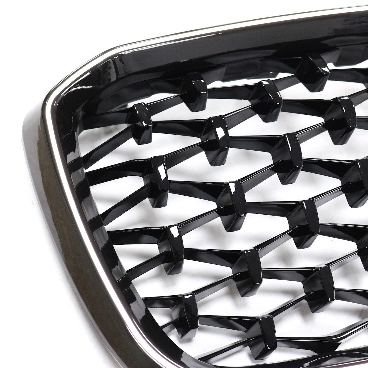 LED Diamant Hochglanz Schwarz Grill passend für BMW X3 G01 LCI 2023+