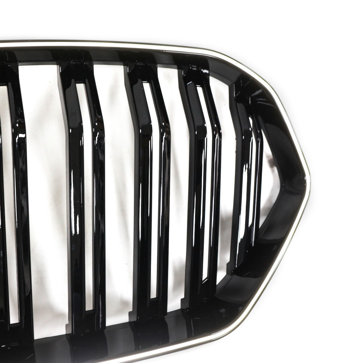 LED Doppelstreben Hochglanz Schwarz Grill passend für BMW X6 G06 2019-2023