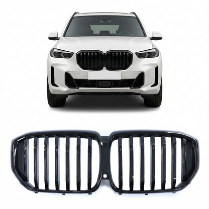 Einzelstreben Kühlergrill Hochglanz Schwarz passend für BMW X5 G05 LCI 2023-heute