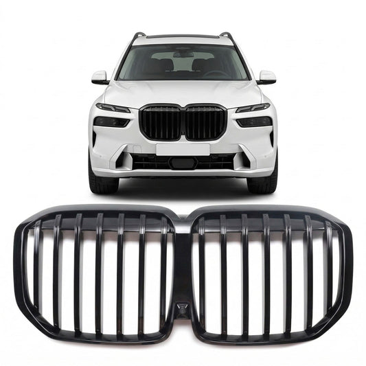 Einzelstreben Kühlergrill Hochglanz Schwarz passend für BMW X7 G07 LCI 2022+