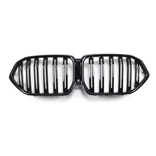 Hochglanz Schwarz Doppel-Linie Kühlergrill passend für BMW X6 G06 F96 2019-heute