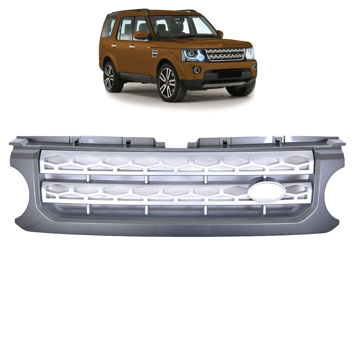 Sportgrill Grau & Silber passend für Land Rover Discovery IV L319 2010-2013