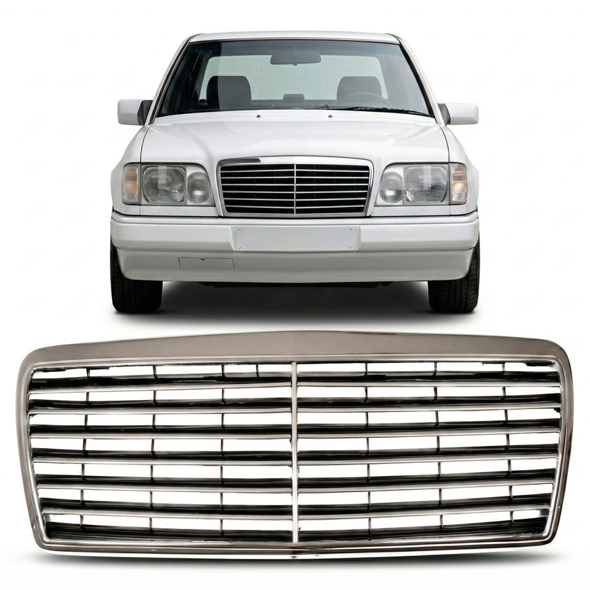 Kühlergrill Chrom passend für Mercedes E-Klasse W124 Facelift 1993-1995