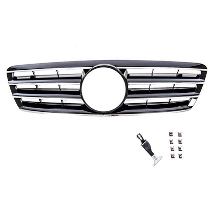 Frontgrill Chrom & Schwarz 4S passend für Mercedes C-Klasse W203 2000-2007
