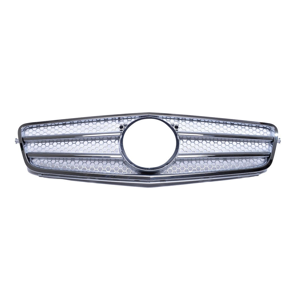 Sport Kühlergrill Chrom Silber MERCEDES C-Klasse W204 Limousine S204 T-Modell 2007-2011