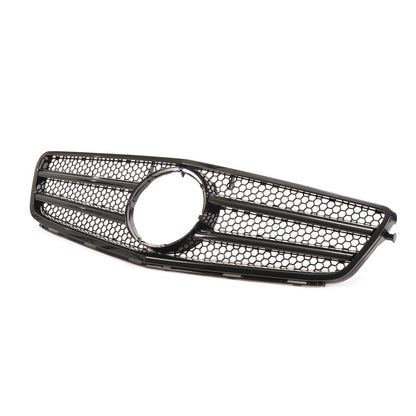Hochglanz Schwarz Frontgrill passend für Mercedes C-Klasse W204 S204 2007-2011