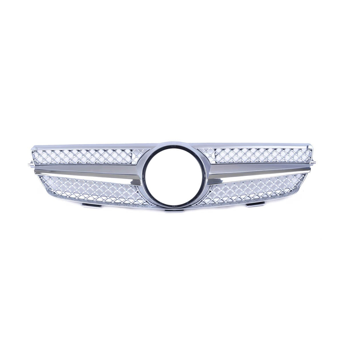 Silberner Sportgrill passend für Mercedes CLK W209 2002-2009