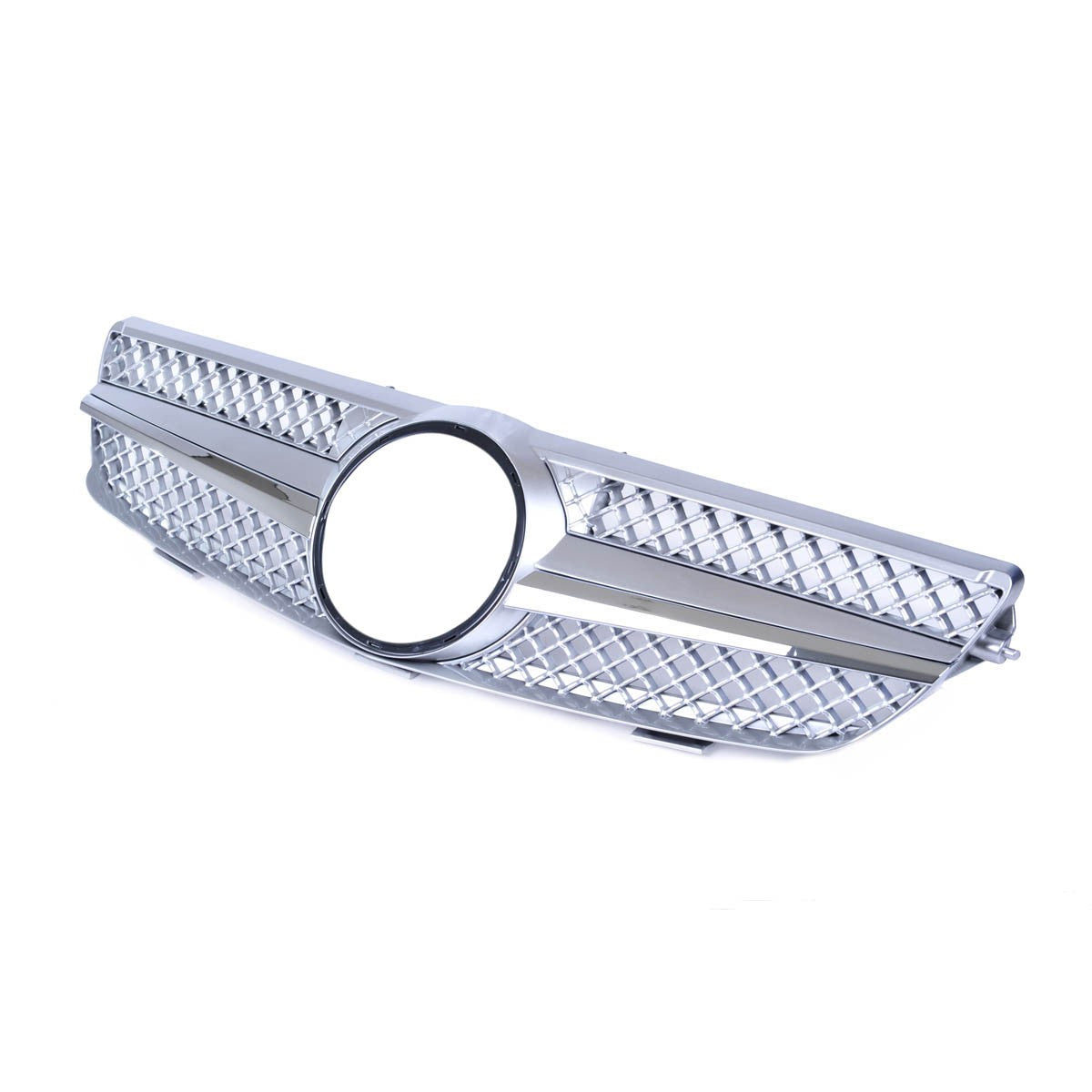 Silberner Sportgrill passend für Mercedes CLK W209 2002-2009