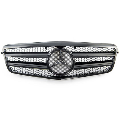 Frontgrill Hochglanz Schwarz passend für Mercedes E-Klasse W212 Limousine 2009-2013