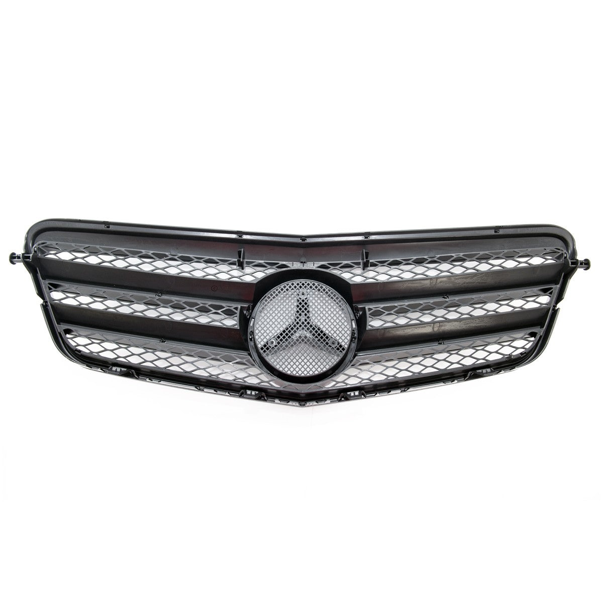 Frontgrill Hochglanz Schwarz passend für Mercedes E-Klasse W212 Limousine 2009-2013