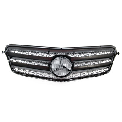 Frontgrill Hochglanz Schwarz passend für Mercedes E-Klasse W212 Limousine 2009-2013