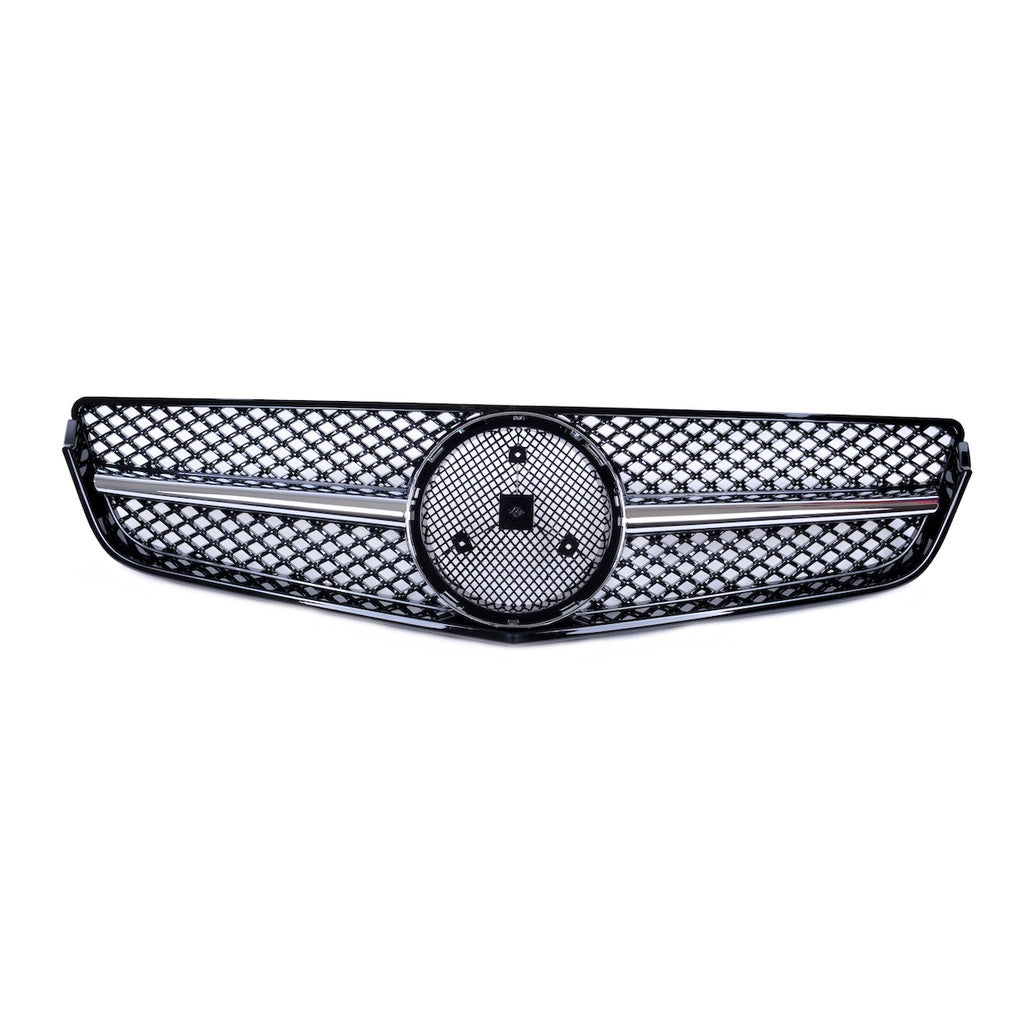 Sport Kühlergrill Chrom & Schwarz MERCEDES E-Klasse C207 Coupe A207 Cabrio Pre-Facelift 2009-2013