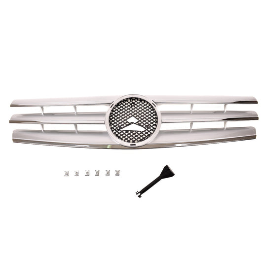 Sport Kühlergrill Chrom & Silber für MERCEDES SL R129 1989-2001