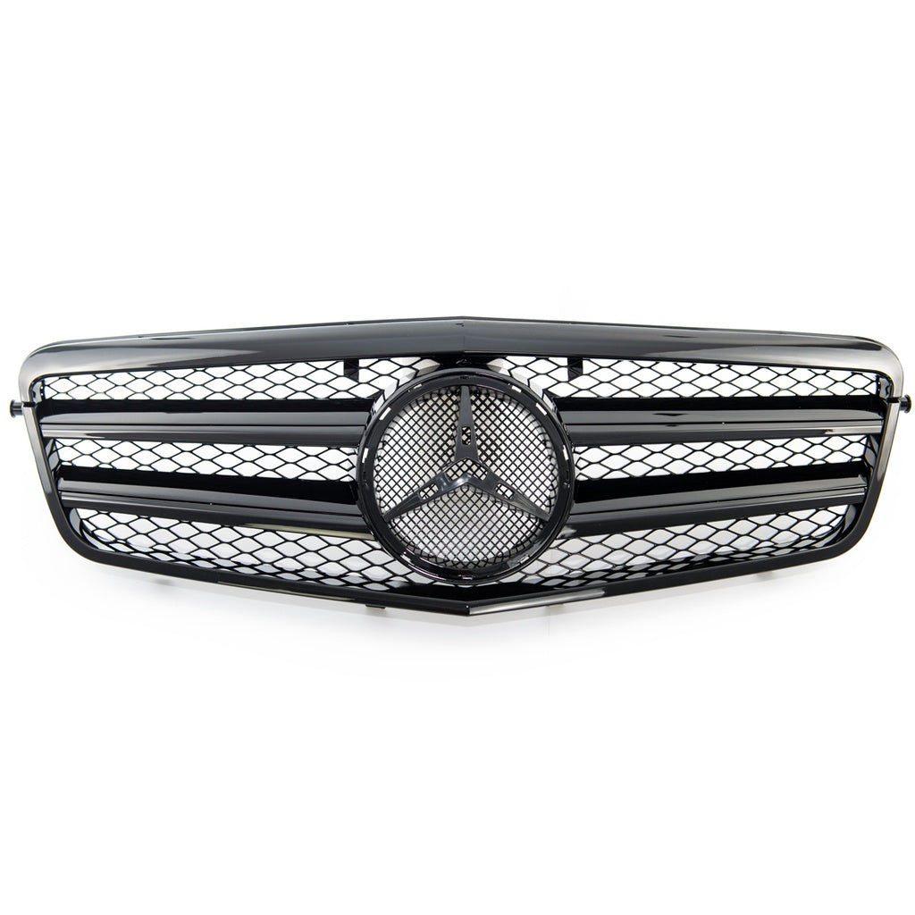 Sport Kühlergrill Chrom Silber für Mercedes SL R129 1989-2001 Modellnummer GRIMB0051