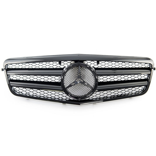 Sport Kühlergrill Chrom Silber für Mercedes SL R129 1989-2001 Modellnummer GRIMB0051