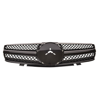 Kühlergrill Hochglanz Schwarz passend für Mercedes SL R230 2001-2006