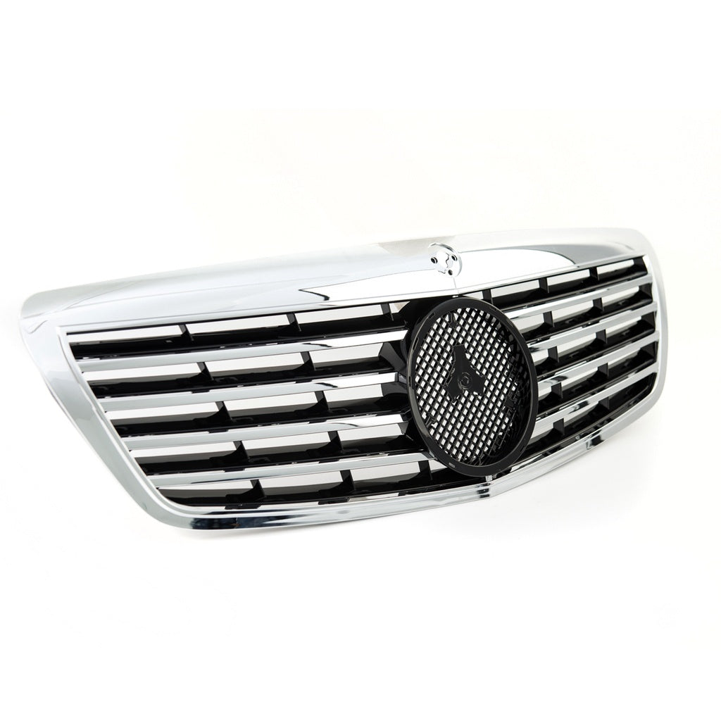 Sport Kühlergrill Chrom Schwarz MERCEDES S-Klasse W221 Pre-Facelift 2005-2009