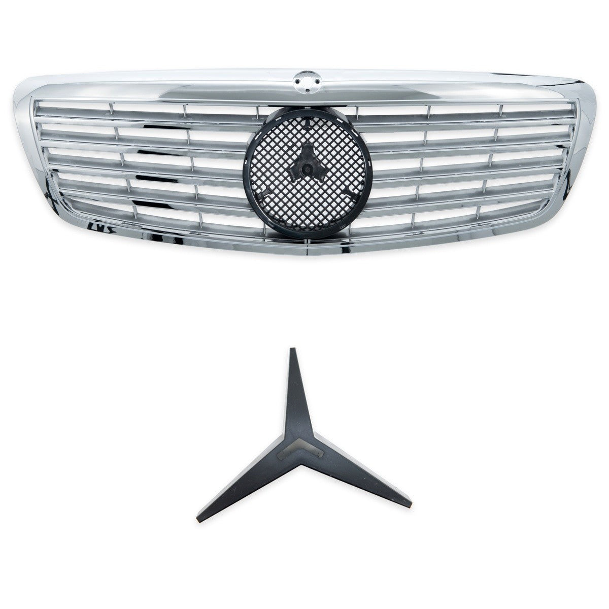 Sportgrill Chrom & Silber passend für Mercedes S-Klasse W221 2005-2009