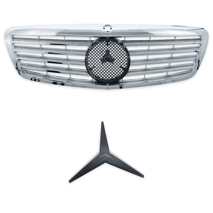 Sportgrill Chrom & Silber passend für Mercedes S-Klasse W221 2005-2009