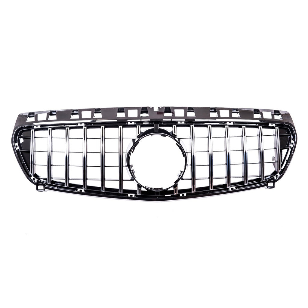 Sport Kühlergrill GT Chrom Schwarz für MERCEDES A-Klasse W176 Pre-Facelift 2012-2015