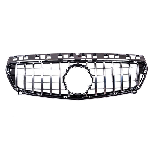 Sport Kühlergrill GT Chrom Schwarz für MERCEDES A-Klasse W176 Pre-Facelift 2012-2015