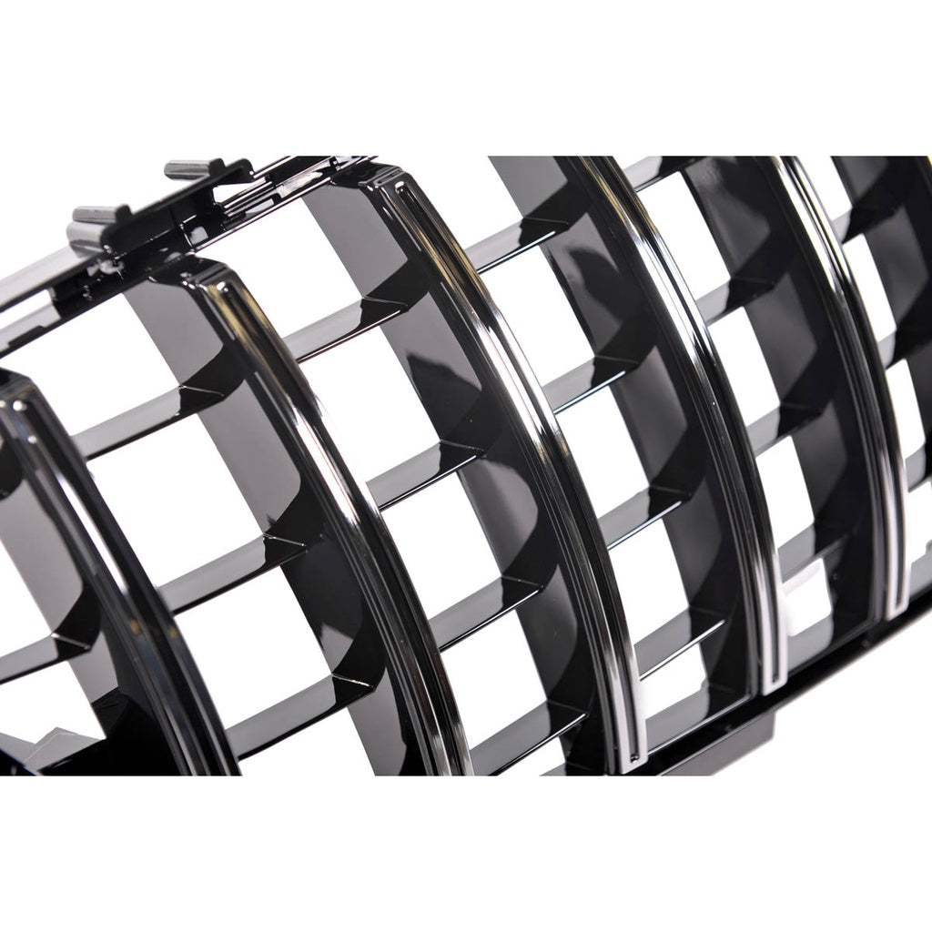 Sport Kühlergrill GT Chrom Schwarz für Mercedes A-Klasse W176 Facelift 2015-2018 Panamericana