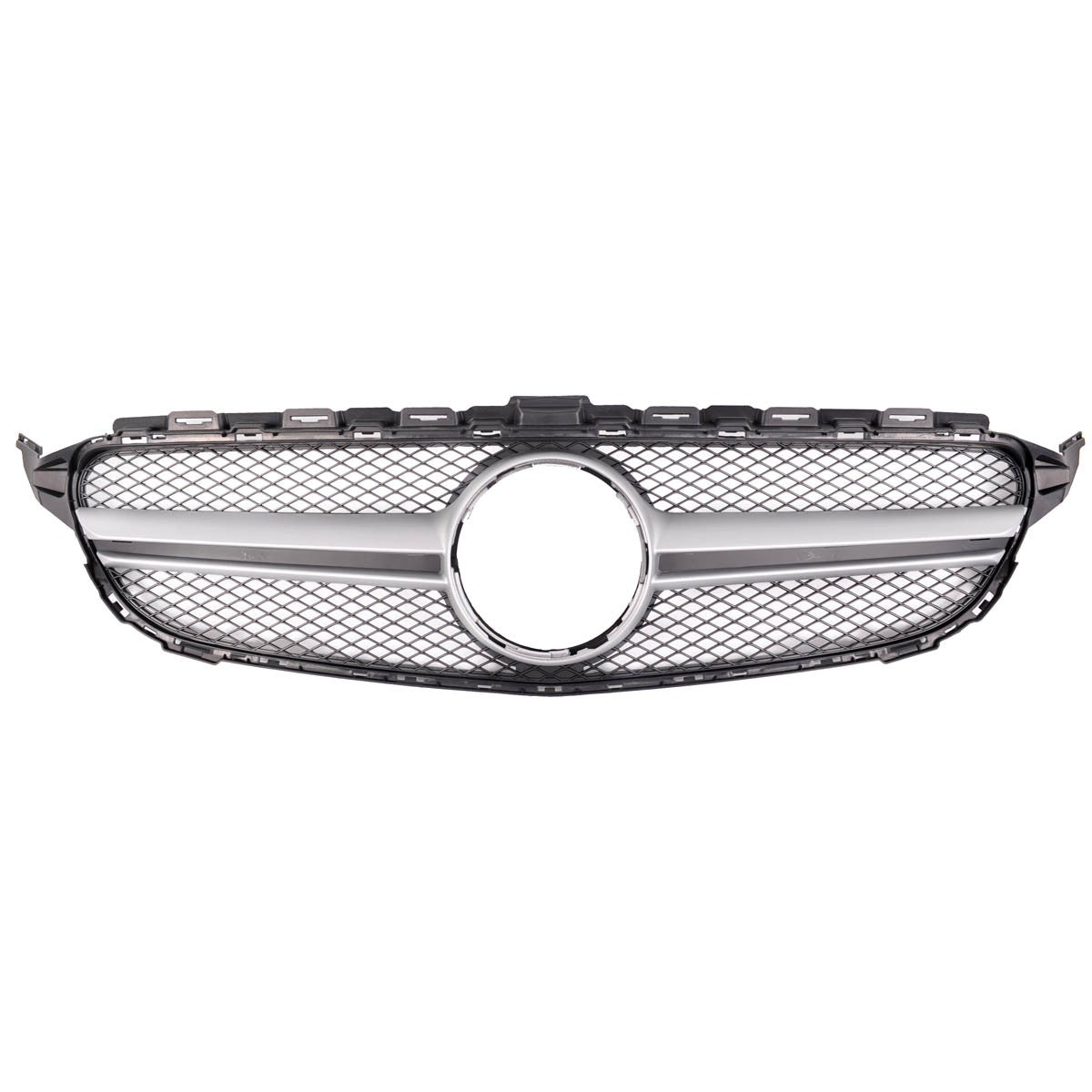 Frontgrill Silber passend für Mercedes C-Klasse W205 Cabrio 2014-2018