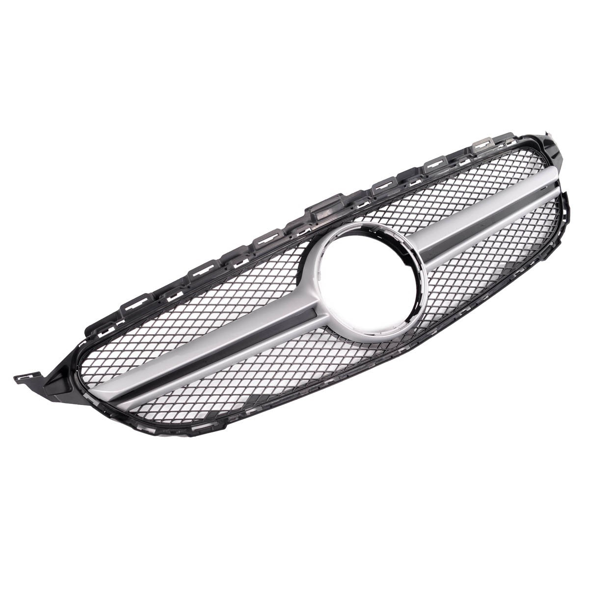Frontgrill Silber passend für Mercedes C-Klasse W205 Cabrio 2014-2018