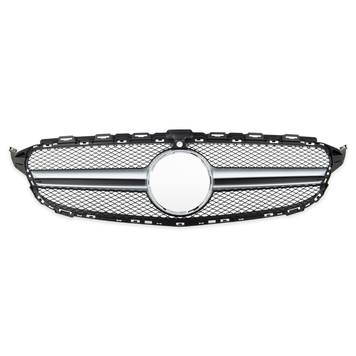 Frontgrill Silber Kamera passend für Mercedes C-Klasse W205 2014-2018