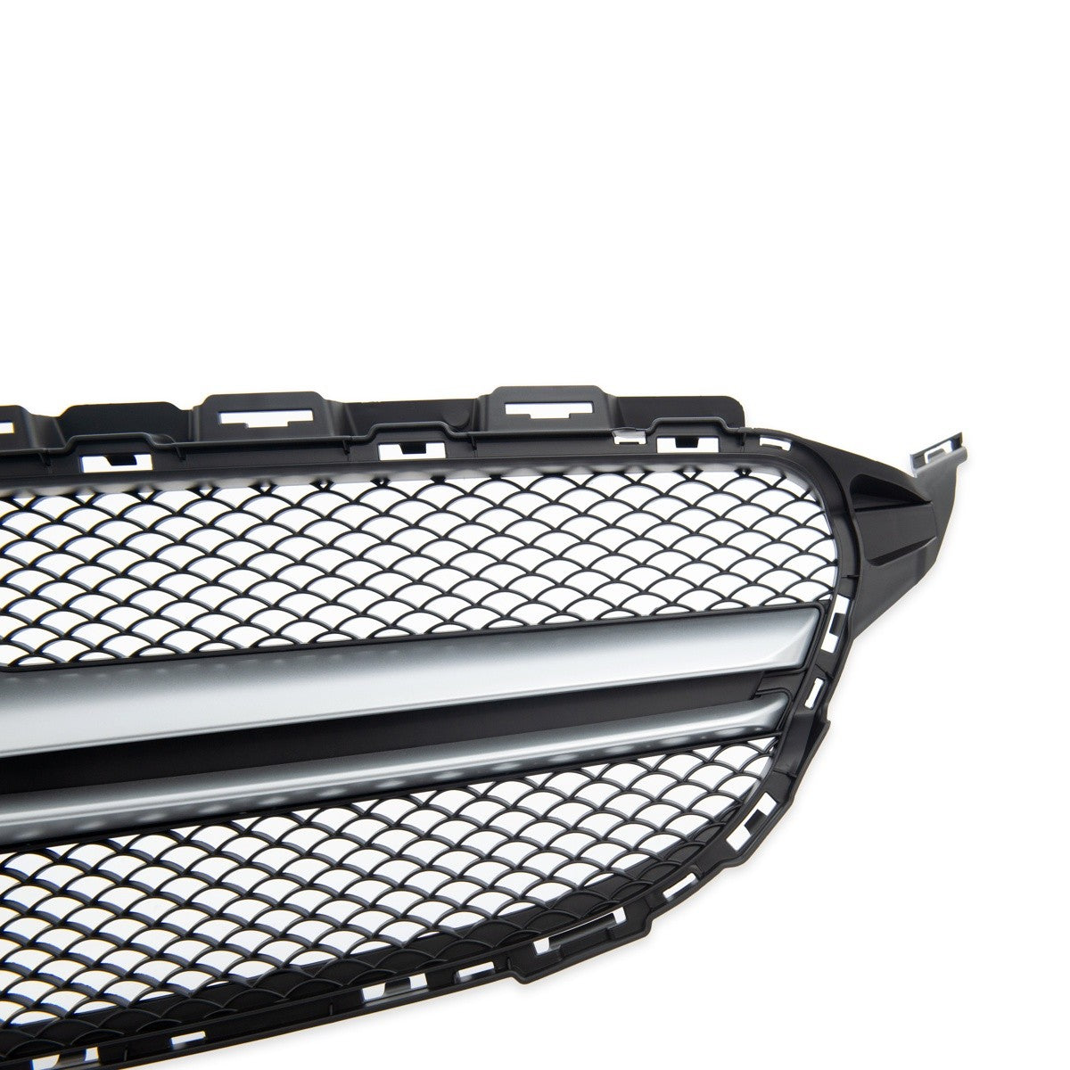 Frontgrill Silber Kamera passend für Mercedes C-Klasse W205 2014-2018