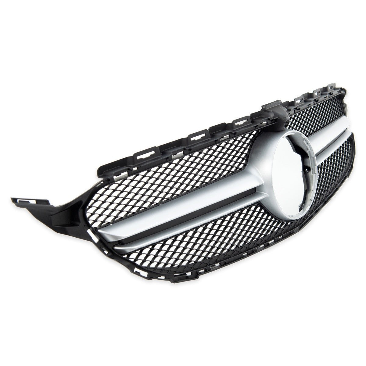 Frontgrill Silber Kamera passend für Mercedes C-Klasse W205 2014-2018