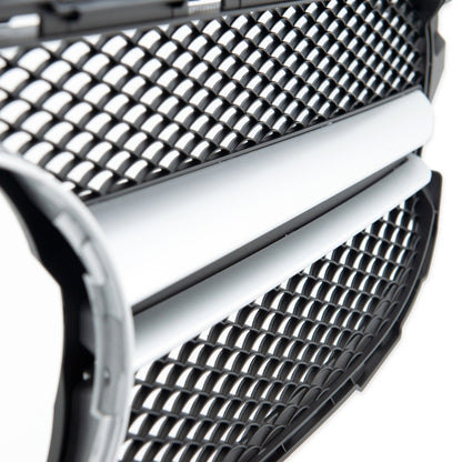 Frontgrill Silber Kamera passend für Mercedes C-Klasse W205 2014-2018