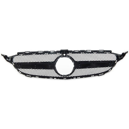 Frontgrill Silber Kamera passend für Mercedes C-Klasse W205 2014-2018