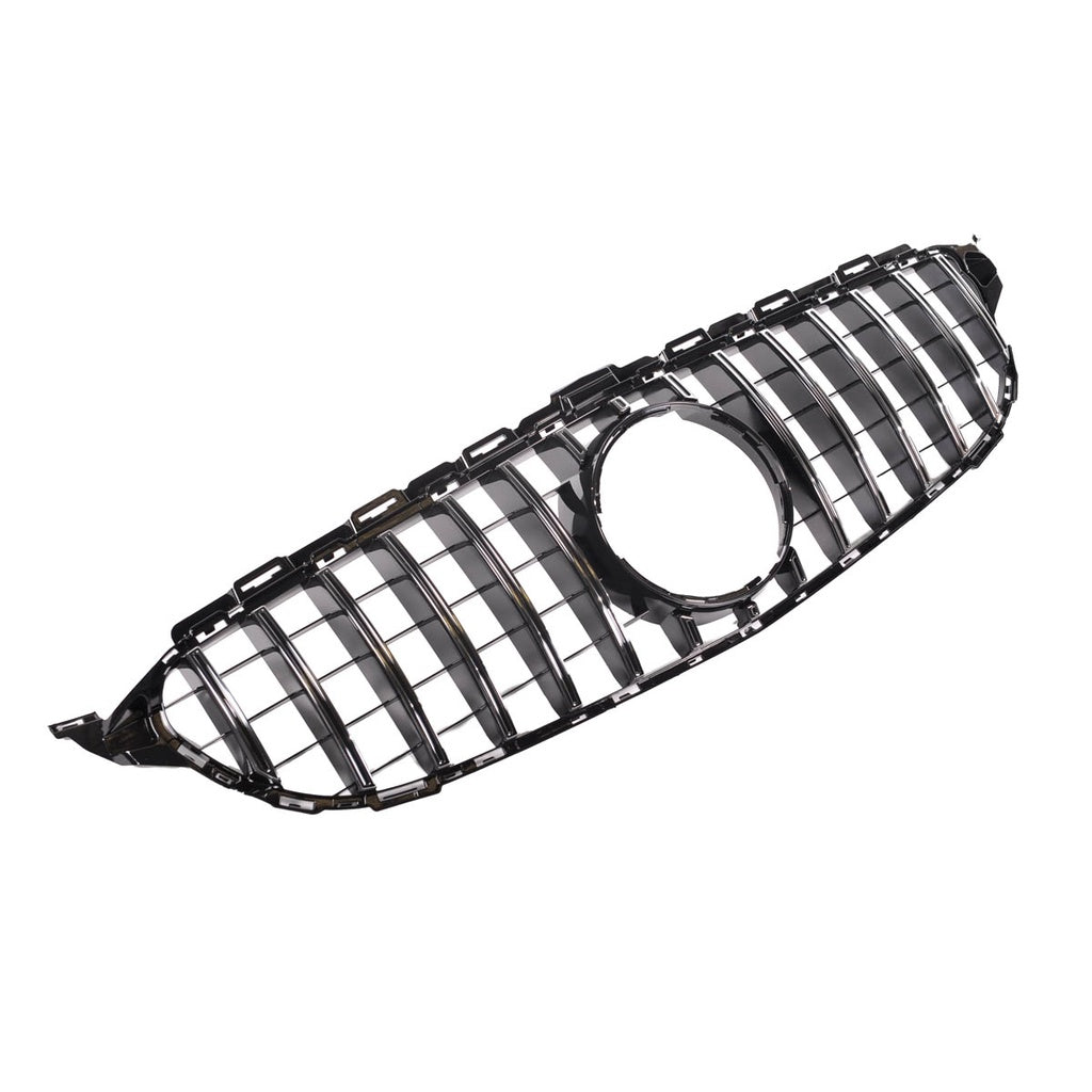 Sport Kühlergrill GT Chrom Schwarz für MERCEDES C-Klasse W205 2014-2021