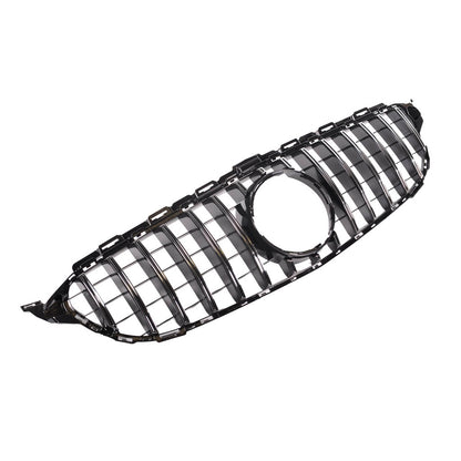 Sport Kühlergrill GT Chrom Schwarz für MERCEDES C-Klasse W205 2014-2021