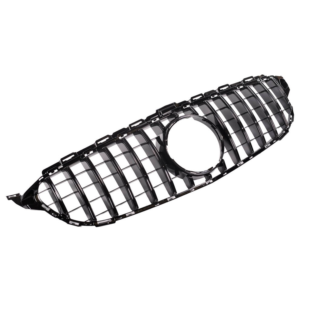 Sport Kühlergrill GT Glänzend Schwarz MERCEDES C-Klasse W205 Modell 2014-2021