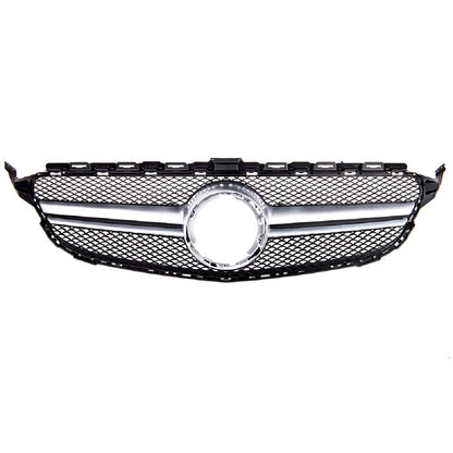 Frontgrill Silber passend für Mercedes C-Klasse W205 2018-2021