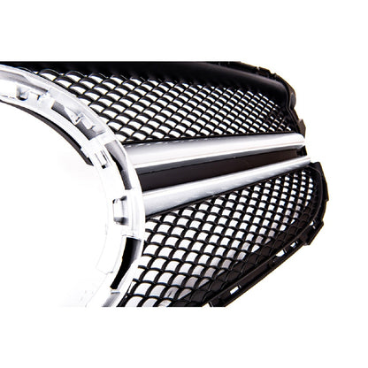 Frontgrill Silber passend für Mercedes C-Klasse W205 2018-2021