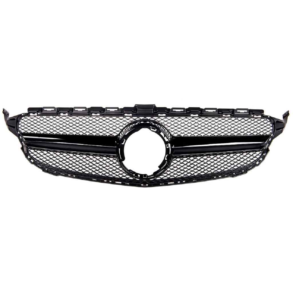 Kühlergrill Schwarz MERCEDES C-Klasse W205 Avantgarde/AMG-Line 2018-2021 ohne Kamera