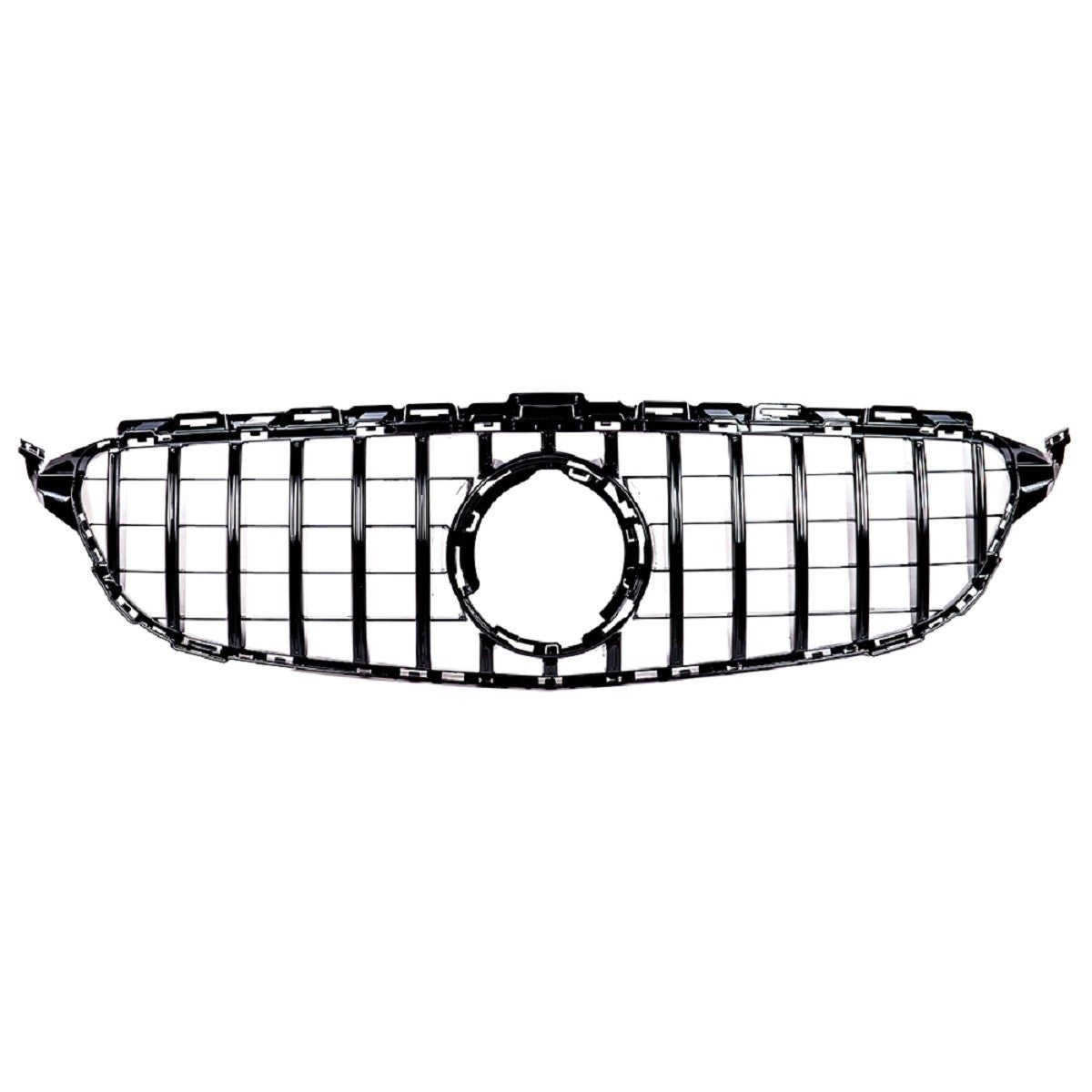 GT Hochglanz schwarzer Kühlergrill passend für Mercedes C-Klasse W205 2018-2021
