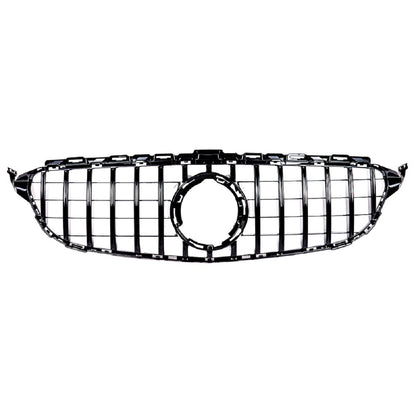 GT Hochglanz schwarzer Kühlergrill passend für Mercedes C-Klasse W205 2018-2021