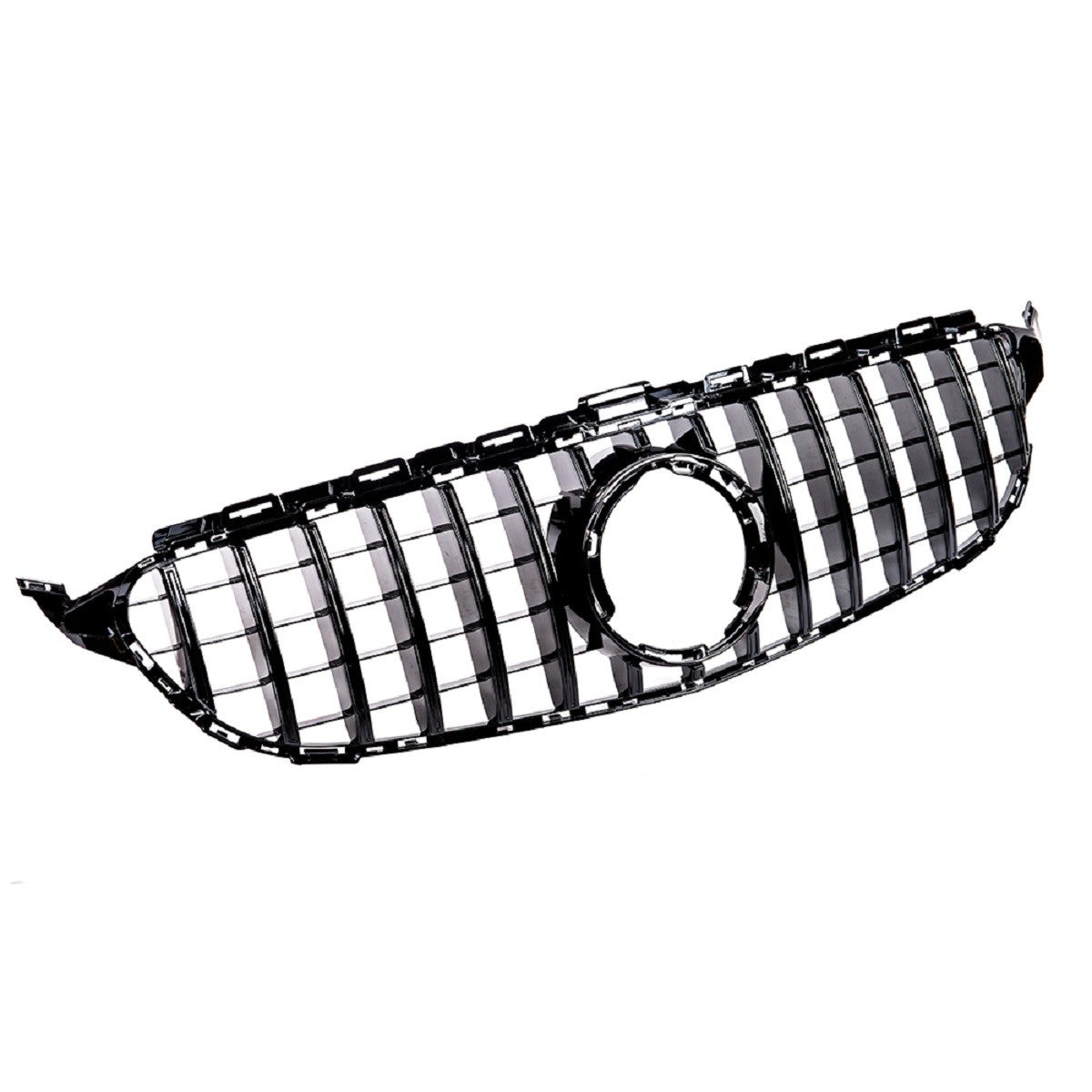 GT Hochglanz schwarzer Kühlergrill passend für Mercedes C-Klasse W205 2018-2021