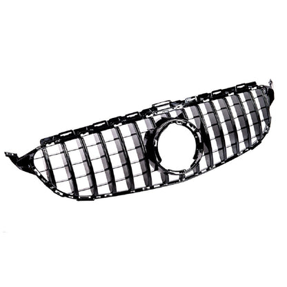 GT Hochglanz schwarzer Kühlergrill passend für Mercedes C-Klasse W205 2018-2021