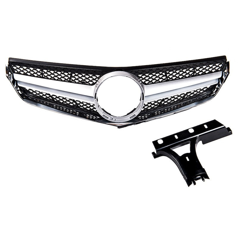 Sportgrill Silber passend für Mercedes E-Klasse C207 Coupé Cabrio 2009-2013