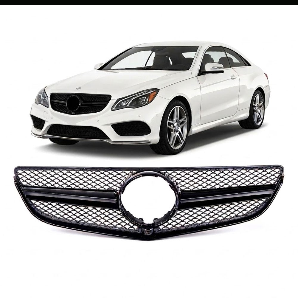 Sportgrill Hochglanz Schwarz passend für Mercedes E-Klasse C207 A207 2013-2017