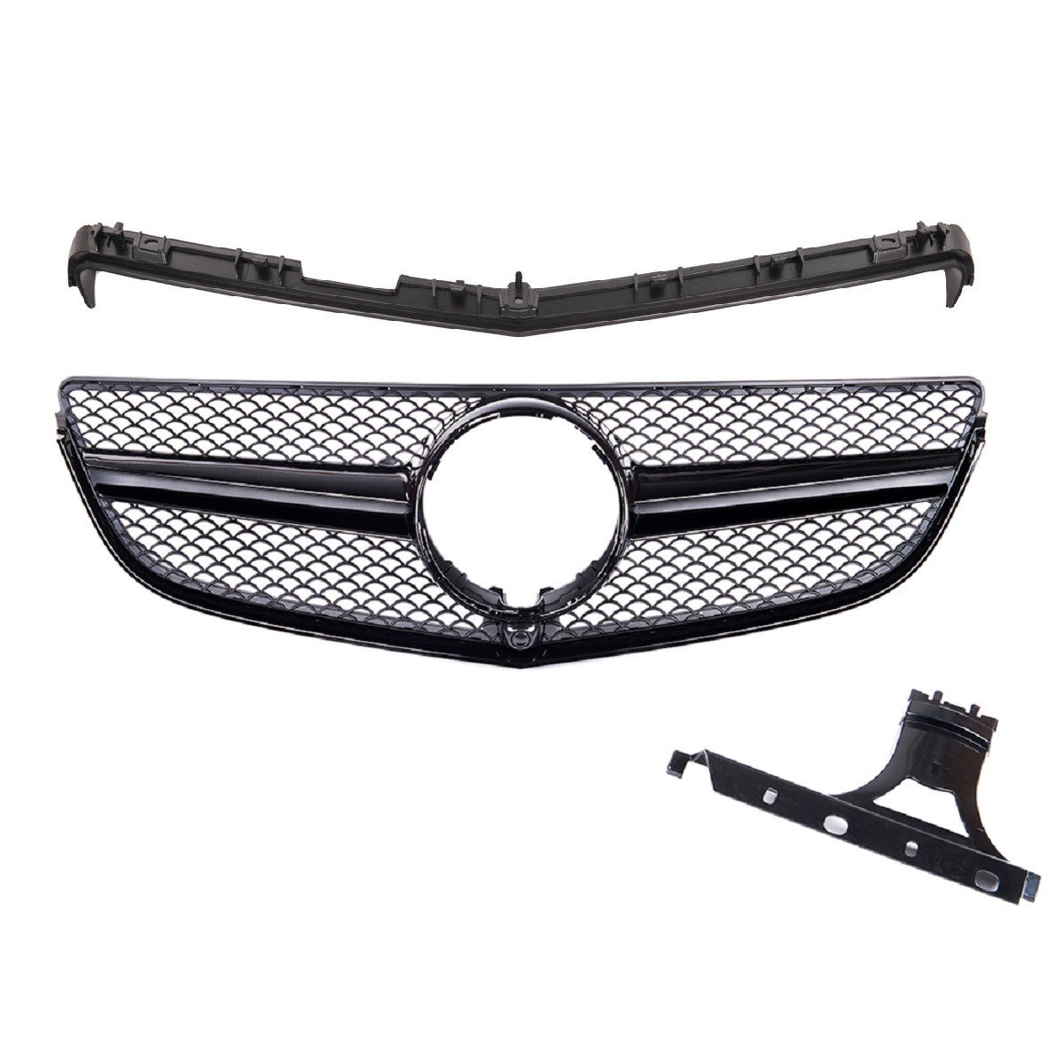 Sportgrill Hochglanz Schwarz passend für Mercedes E-Klasse C207 A207 2013-2017