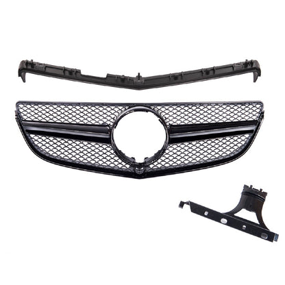 Sportgrill Hochglanz Schwarz passend für Mercedes E-Klasse C207 A207 2013-2017